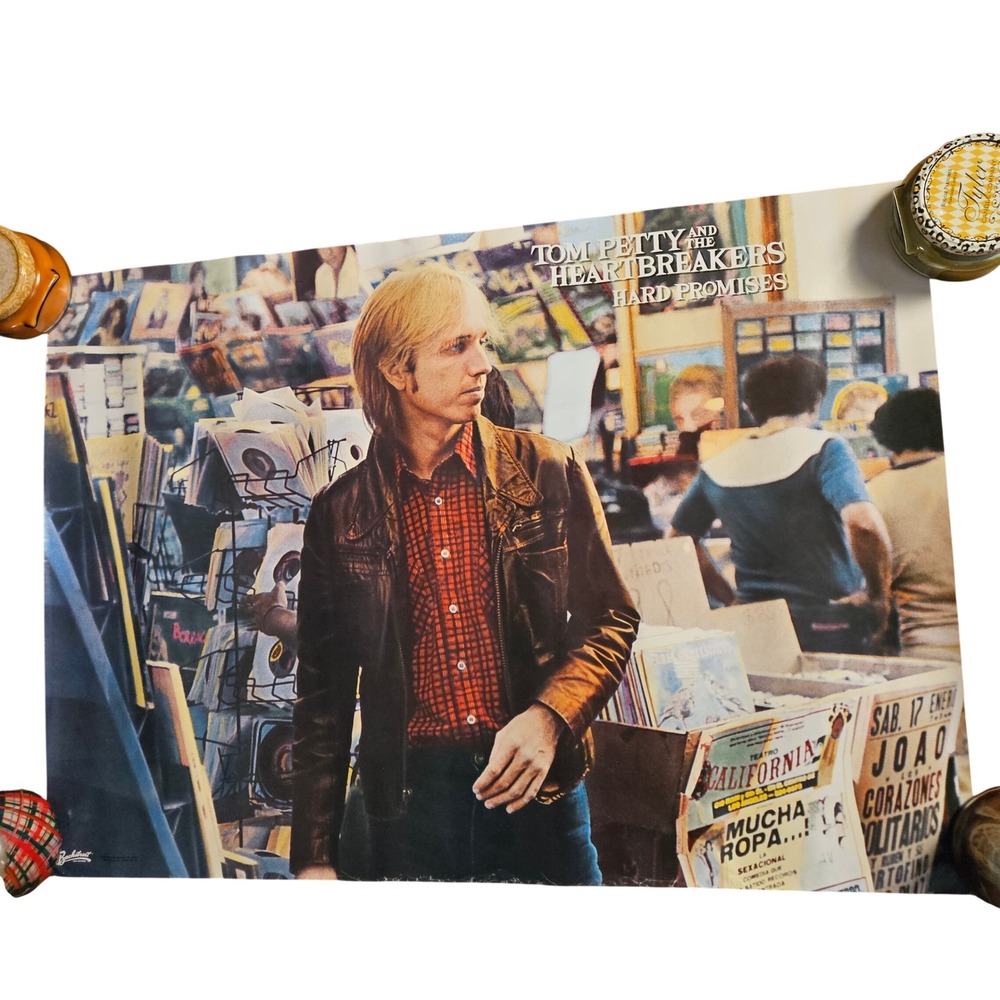 Tom Petty And The Heartbreakers Hard Promises‎ VTG 1981 Promo Album Poster 23x32